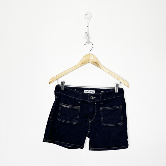 DIESEL X EDUN Ed-Esyl Shorts Dark Wash Blue low rise y2k womens denim 28 - Picture 1 of 8